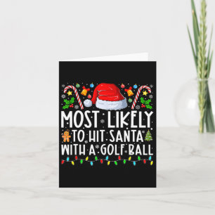 Tarjeta Más Probable Que Golpee a Santa con una Pelota de