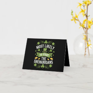 Tarjeta Más Probable Que Inicie La Traviesa St Patricks