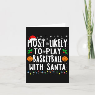 Tarjeta Más Probable Que Juegue Baloncesto Con La Familia