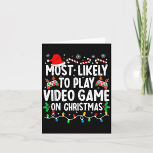 Tarjeta Más Probable Que Juegue Videojuegos En La Familia