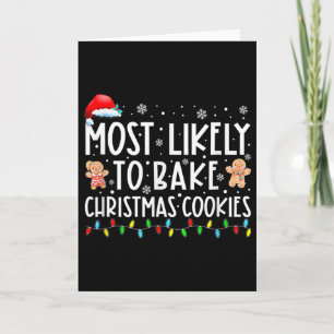 Tarjeta Más Probable Que Ke Galletas De Navidad Diversión 