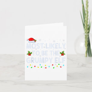 Tarjeta Más Probable Ser El Grumpy Elf Family Crew Chris