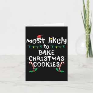 Tarjeta Más probables Navidades pasteles Cookie Xmas Matc 