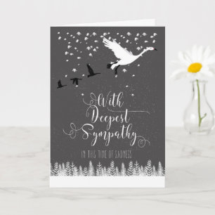 Tarjeta Más profunda simpatía  Geese volador
