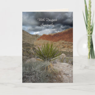 Tarjeta Más profunda simpatía, tormenta de montaña Yucca C