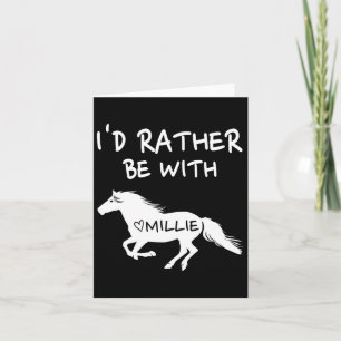 Tarjeta Más Que Estar Con Millie Horse Equestrians