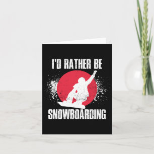 Tarjeta Más Que Ser Snowboarding