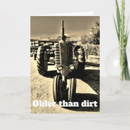 Tarjeta Más viejo que la suciedad