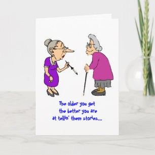 Tarjeta Más viejo usted consigue… cumpleaños