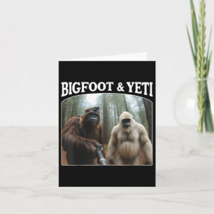 Tarjeta Masa y pie de página; Yeti Funny Sasquatch Vlogs d