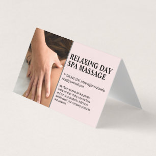 Tarjeta Masajista de mujer