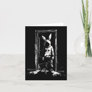Tarjeta Máscara de conejo de terror hombre conejo Alt Goth