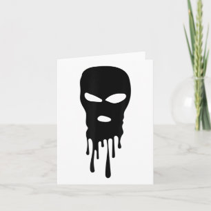 Tarjeta Máscara de Esquí Balaclava Máscara de Bandido Másc
