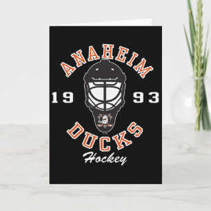 Tarjeta Máscara de Hockey Anaheim Ducks Negra Licencia Ofi
