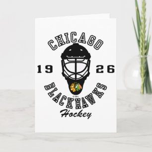 Tarjeta Máscara de Hockey Chicago Blackhawks Roja Nhl Ofic