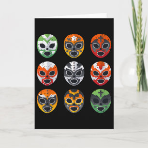 Tarjeta Máscara de lucha libre Cinco De Mayo mexicana B