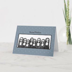 Tarjeta Máscara de Médico de la peste Nuns Festividad de G