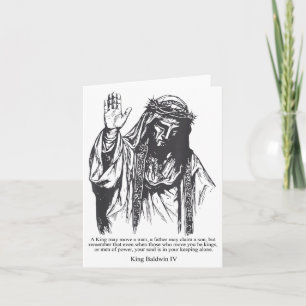Tarjeta Máscara de Plata Rey Baldwin Iv Meme El Rey Lepros