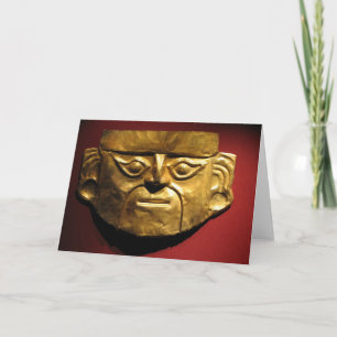 Tarjeta Máscara del oro del inca, Lima, Perú