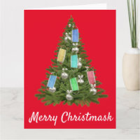 Máscara Facial de Árbol de Navidad 2020 Feliz Navi