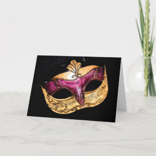 Tarjeta máscara musical