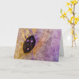 Tarjeta Máscara natural en la playa