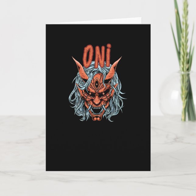 Tarjeta Máscara Oni (Anverso)