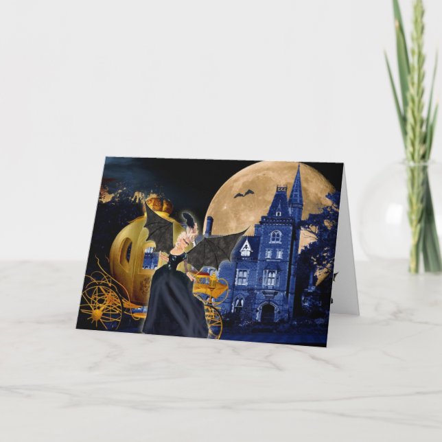 Tarjeta Mascarada de Marie Antonieta Halloween (Anverso)