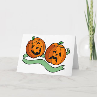 Tarjeta Máscaras de teatro Jack O Lantern