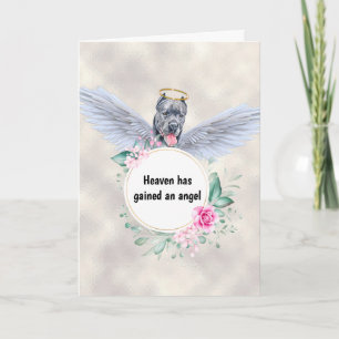 Tarjeta Mascota conmemorativo Poema de cane corso alas de