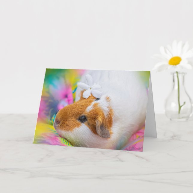Tarjeta Mascota de cerdo guineano (Planta pequeña)