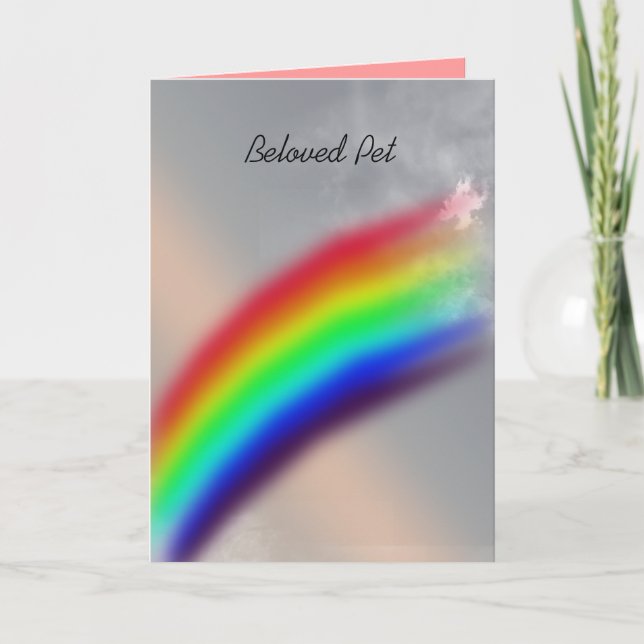 Tarjeta mascota de condolencia (Anverso)