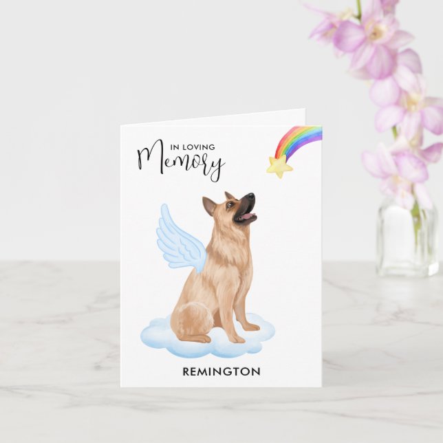 Tarjeta Mascota de la pérdida de la simpatía por el perro  (Orquídea)