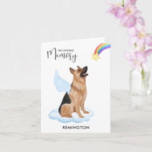 Tarjeta Mascota de perras de Shepherd Angel