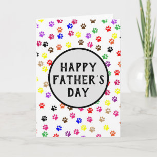 Tarjeta Mascota del Día del Padre Pintura impresiones