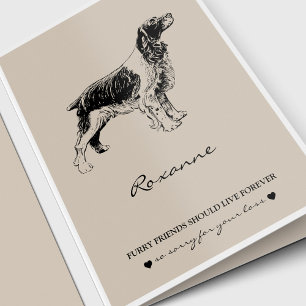 Tarjeta Mascota Loss Mascota Memorial Dog Lover Solidarida