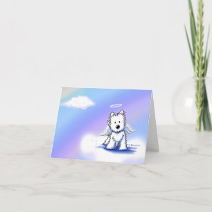 Tarjeta Mascota Loss Sympathy Westie Angel