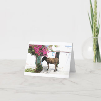 Tarjeta ¡mascota Opa del burro de GreekIslandHouse.com!