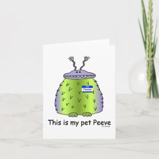 Tarjeta Mascota Peeve Notecards