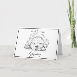 Tarjeta Mascota Pérdida Sinfonía del Perro Gris Blanco Man