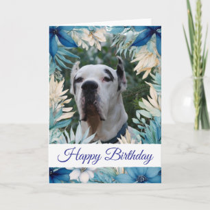 Tarjeta Mascota personalizada (perro) foto y mensaje
