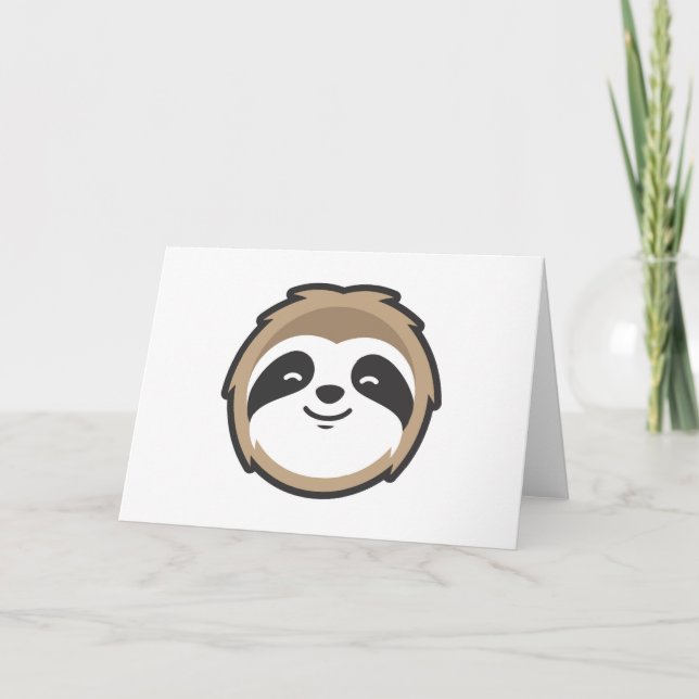 Tarjeta Mascota Sloth (Anverso)