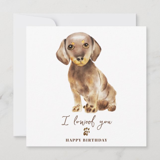 Tarjeta Mascotas de cachorro de la Mamá de perro de Dachsh (Anverso)