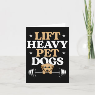 Tarjeta Mascotas pesados del elevador Perros de entrenamie