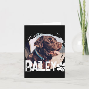 Tarjeta Mascotas Simple Moderno Nombre Y Foto Cool Nge
