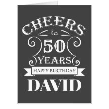 Tarjeta masculina de diseño de cumpleaños feliz