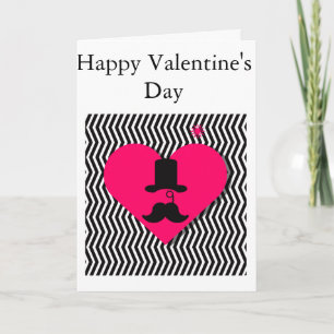 Tarjeta masculina del el día de San Valentín