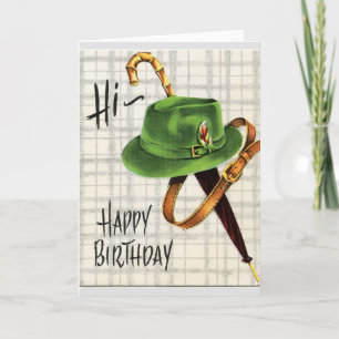 Tarjeta Masculine Happy Birthday