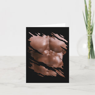 Tarjeta Masculino Masculino Seis Envase I Músculos Constru