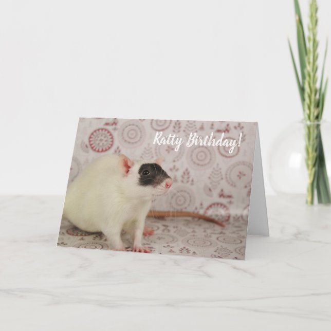 Tarjeta Masked Rat - Ratty Birthday (Anverso)